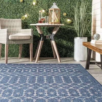NuLOOM Grayson Moroccan Trellis Indoor And Outdoor Area Rug - Image 7