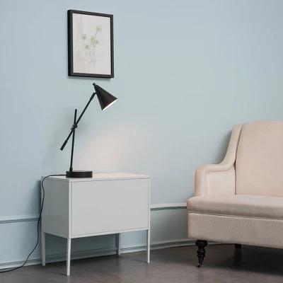 18" Leah Desk Lamp With Adjustable Height Swing Arm - Globe Electric - Image 3