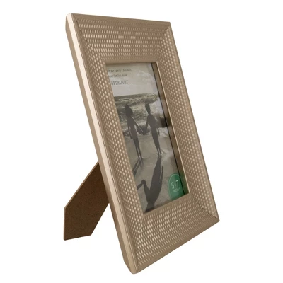 Northlight 5" X 7" Champagne Gold Honeycomb Rectangular Photo Frame 10.25" - Image 2