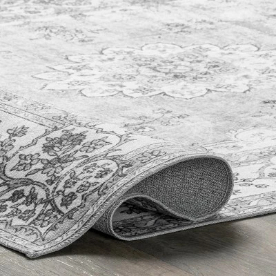NuLOOM Ren Vintage Floral Machine Washable Area Rug - Image 3