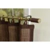 Versailles Home Fashions 2pk Rayon From Bamboo Curtain Tiers - Brown