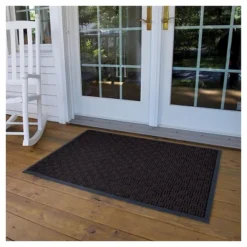 2'x3' Solid Doormat Charcoal - HomeTrax