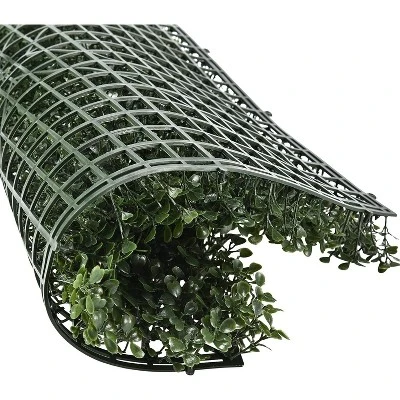 Flybold Artificial Grass Wall Panels For Garden Decor, 20" X 20" - Pack Of 24