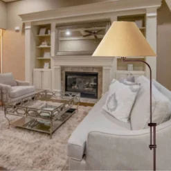 56.5" X 67.5" 3-way Adjustable Height Pharmacy Floor Lamp Rust - Cal Lighting