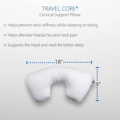 Core Products Tri-Core Cervical Support Pillow Full Size Firm & Travel Core Combo - Image 7
