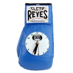 Cleto Reyes 10 Oz Authentic Pro Fight Leather Clock Glove - Blue