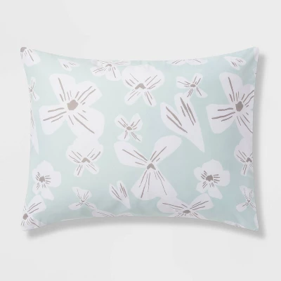 Floral Print Microfiber Reversible Comforter & Sheet Set Mint Green - Room Essentials™ - Image 7