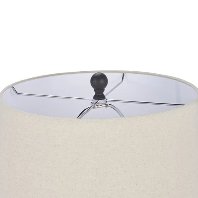 24" Ceramic Jug Farmhouse Table Lamp - Nourison - Image 4