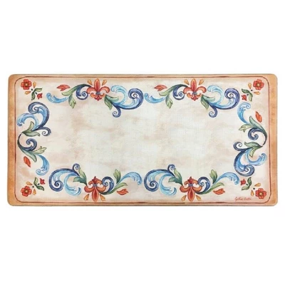 20" X 39" Tuscan Fleur Anti-Fatigue Stain & Oil Resistant Kitchen Floor Mat - Image 3