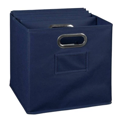 Niche Cubo 6pk Foldable Fabric Storage Bin With Label Holder Blue - Image 4