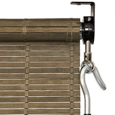 Outdoor Rayon From Bamboo Sunshades With Crank Driftwood - Radiance - Image 2