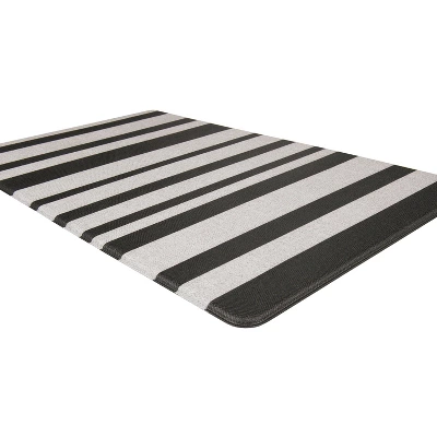 World Rug Gallery Contemporary Striped Anti-Fatigue Standing Mat - Image 2
