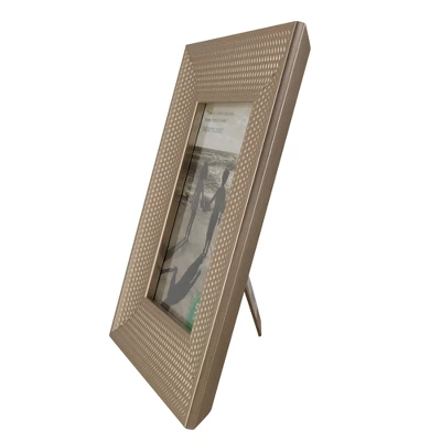 Northlight 5" X 7" Champagne Gold Honeycomb Rectangular Photo Frame 10.25" - Image 3