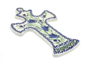 Blue Rose Polish Pottery 1089 Zaklady Cross - Image 6