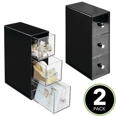 MDesign Home Office, Desk Organizer Storage Station , 2 Pack - Image 2