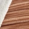 Ribbed Texture Reversible Taupe Throw Blanket - Great Bay Home