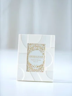 Shiraleah Ivory Roma Deco 4" X 6" Picture Frame
