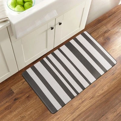 World Rug Gallery Contemporary Striped Anti-Fatigue Standing Mat - Image 5
