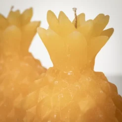 5"H Sullivans Yellow Pineapple Candle - Set Of 2, Yellow