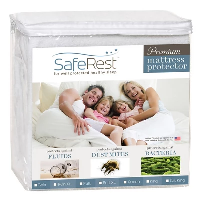 SafeRest Waterproof Mattress Protector - Premium Mattress Cover With Soft Cotton Terry Surface - Noiseless Protection - Image 7