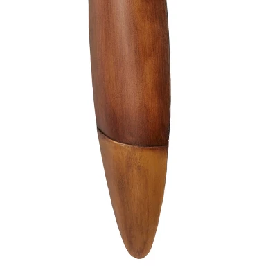48" X 4" Metal Airplane Propeller 2 Blade Wall Decor With Aviation Detailing Brown - Olivia & May - Image 3
