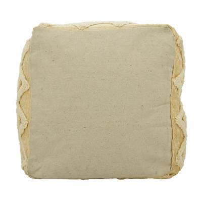 Saro Lifestyle Tufted Pouf With Foil Print Design - Image 6