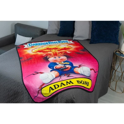 Just Funky Garbage Pail Kids Adam Bomb Large Fleece Throw Blanket | 60 X 45 Inches - Image 5