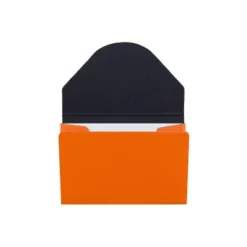 JAM PAPER Matte Business Card Case With Flap Orange (369032736)