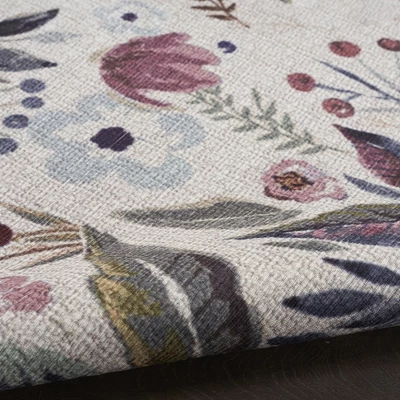 Nourison Washables Floral Indoor Non-Skid Area Rug - Image 5