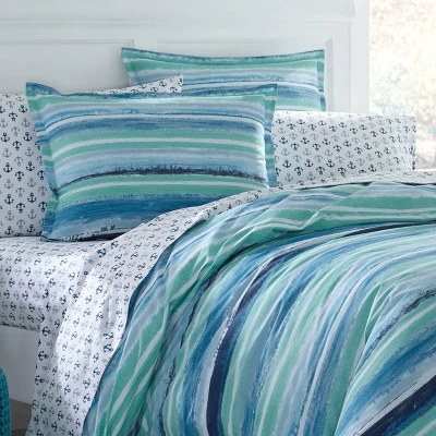 Aqua Alex Duvet Cover Set - Poppy & Fritz® - Image 2