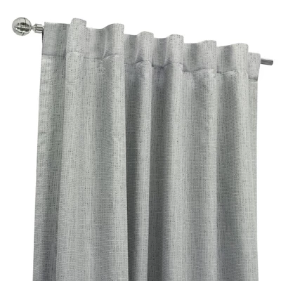 Thermaplus Denver Blackout Dual Header Contemporary And Classic Styles Curtain Panel For Any Window Silver - Image 2