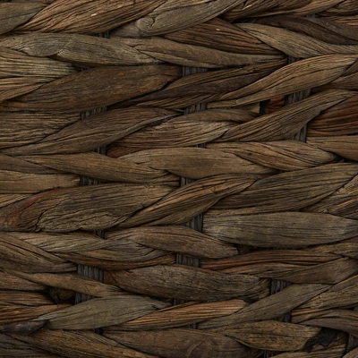 Design Imports Set Of 5 Gray Wash Hyacinth Baskets - Image 4