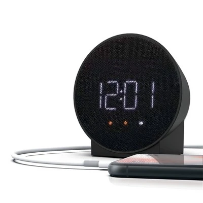 Small Round Alarm Table Clock Black - Capello - Image 2