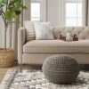 Cloverly Chunky Knit Pouf - Threshold™