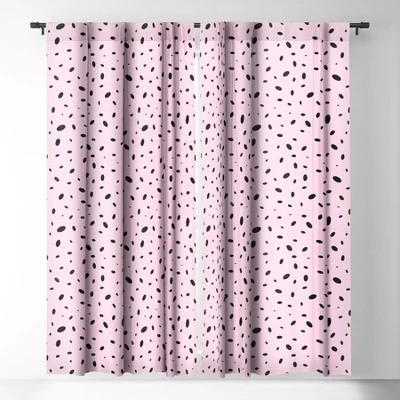 Emanuela Carratoni Bubble Pattern On Pink Single Panel Sheer Window Curtain - Deny Designs - Image 2