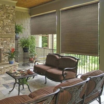 Outdoor Rayon From Bamboo Sunshades With Crank Driftwood - Radiance - Image 5
