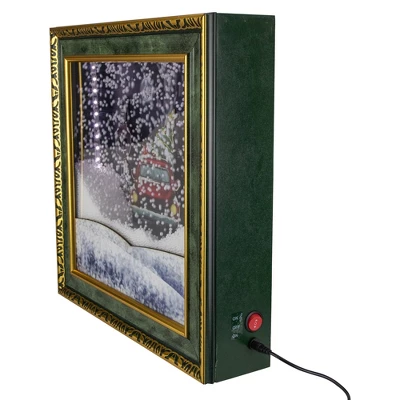 Northlight 31" LED Lighted Musical Snowing Retro Truck Wall Plaque - Image 2