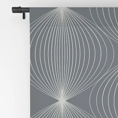 Color Poems Geometric Orb Pattern IX 50" X 84" Single Panel Room Darkening Window Curtain - Society6 - Image 3