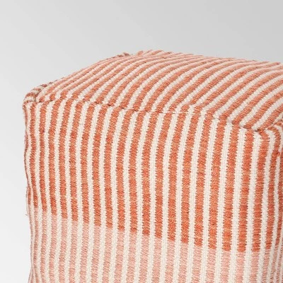 Saffron Boho Pouf Orange - Christopher Knight Home - Image 3