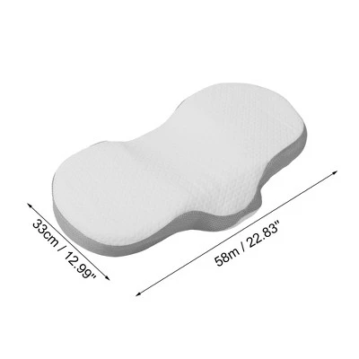 Unique Bargains Neck And Shoulder Support Pain Ease Polyester Cotton Memory Foam Bed Pillow 1 Pc - Image 3