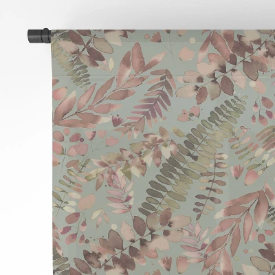 Ninola Design Ferns Foliage Nature Green Single Panel Sheer Window Curtain - Deny Designs - Image 3