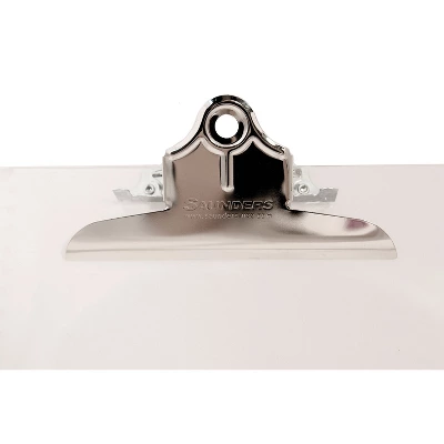 Saunders Recycled Plastic Clipboards 1" Clip Cap 8 1/2 X 12 Sheets Clear 21803
