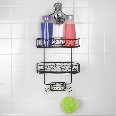 Home Basics Scroll Shower Caddy - Image 3