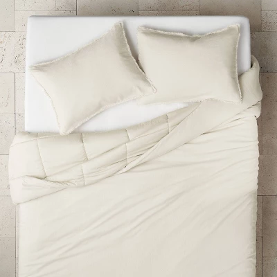Heavyweight Linen Blend Comforter & Sham Set - Casaluna™ - Image 3