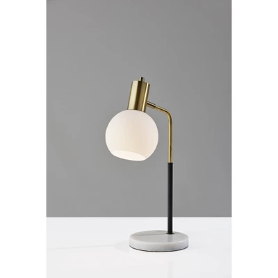 Corbin Desk Lamp Antique Brass Black - Adesso - Image 7