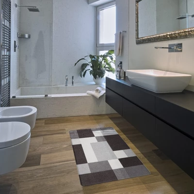 World Rug Gallery Modern Boxes Design Anti Fatigue Standing Mat - Image 7