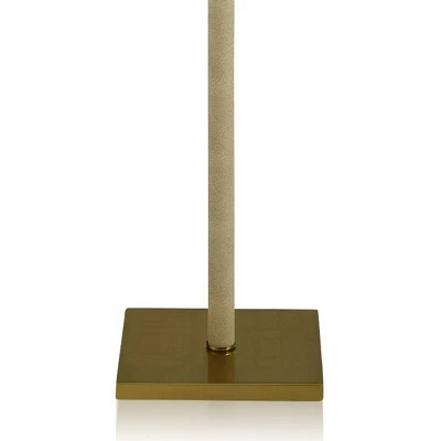 Dann Foley Lifestyle Shagreen Pattern Floor Lamp Polished Brass - StyleCraft - Image 2