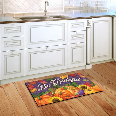 Briarwood Lane Be Grateful Fall Doormat Pumpkins Floral Indoor Ou - Image 3