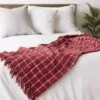 50"x60" Checked Plaid Throw Blanket - Design Imports