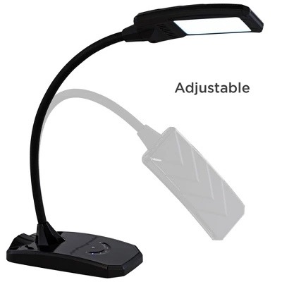 360 Lighting Ricky Modern Desk Lamp 13 3/4" High Black With USB Charging Port LED Gooseneck Touch On Off Dimmer For Bedroom Bedside Office House Desk - Image 7